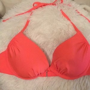 H&M bikini top coral pink